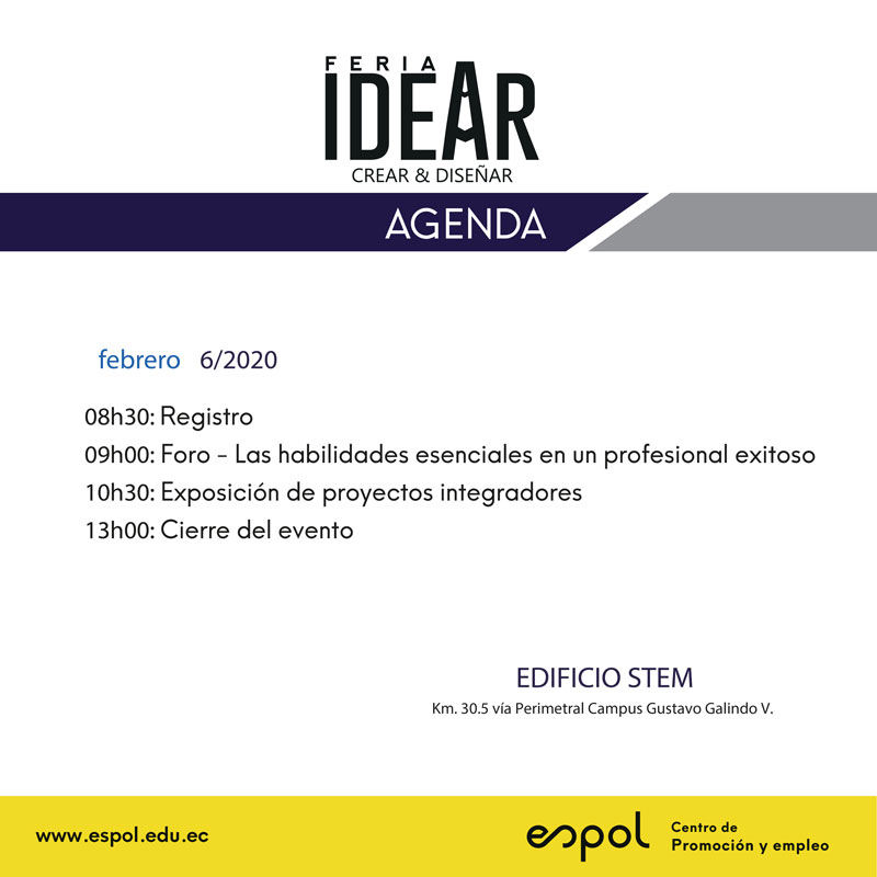 cronograma Feria IDEAR
